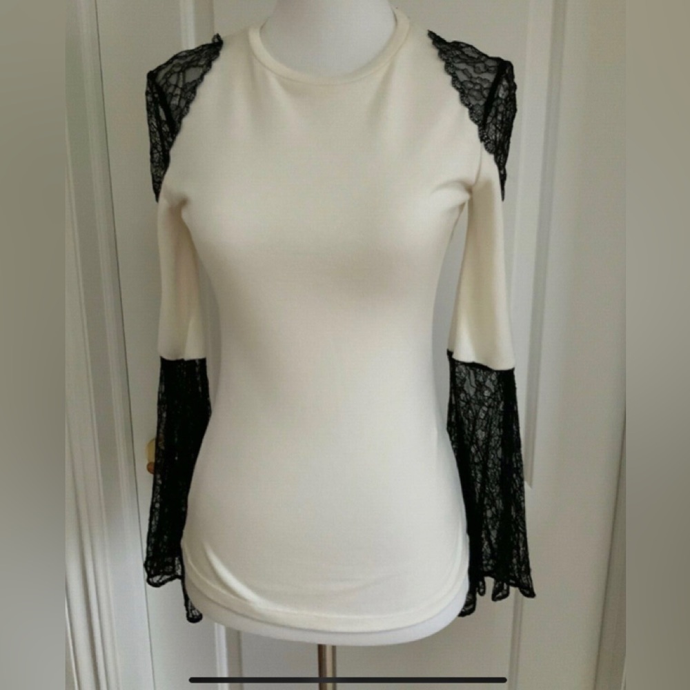 Alice + Olivia Lace Sweater Top